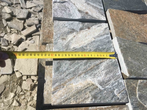 Плитка пилёная златолит Уральский для цоколя, отмостки купить в Хабаровском крае