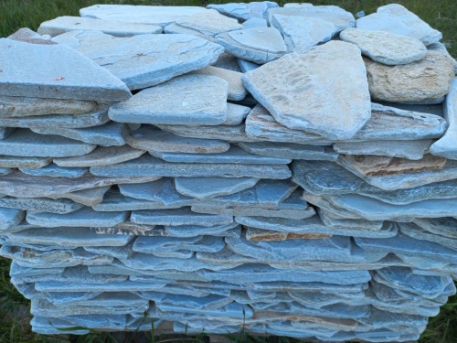 Плитняк златолит зелёный галтованный для цоколя купить в Хабаровском крае