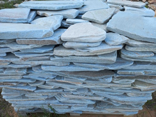 Плитняк златолит зелёный галтованный для цоколя купить в Хабаровском крае